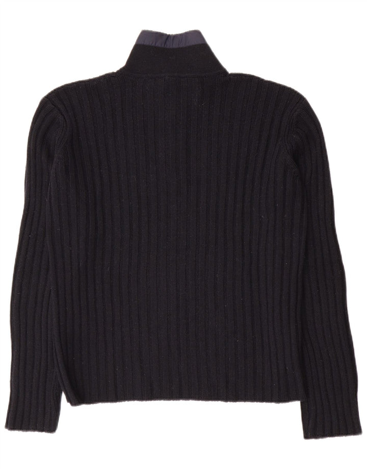 Maglione da uomo North Sails con zip e collo piccolo in lana blu navy