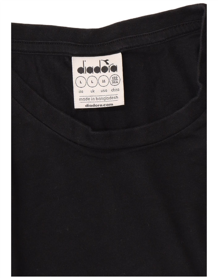 DIADORA Top Uomo Manica Lunga Large Nero