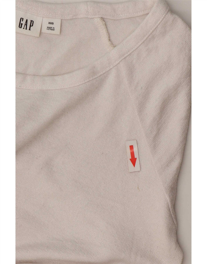 Gap Camicetta oversize da donna Top UK 2 2XS Cotone bianco