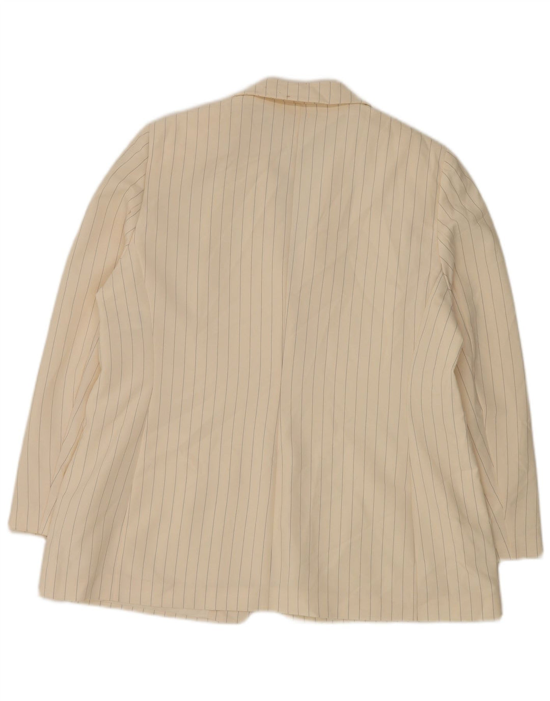 Giacca blazer a 2 bottoni Marks & Spencer da donna UK 20 2XL Gessato bianco