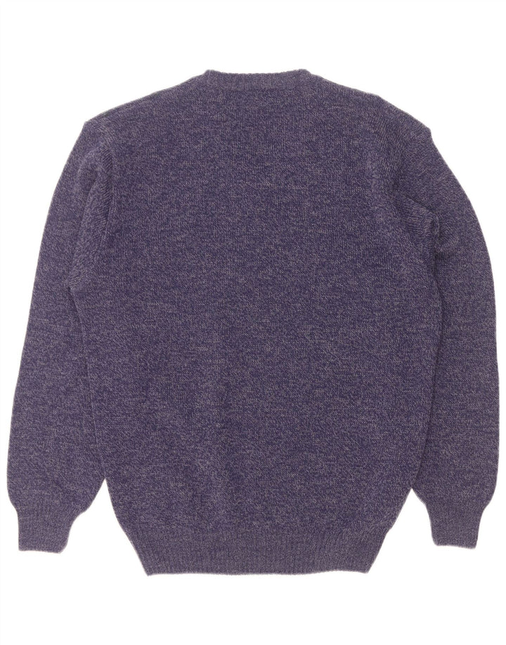 Tris Line Maglione da uomo con scollo a V Grande blu navy geometrico