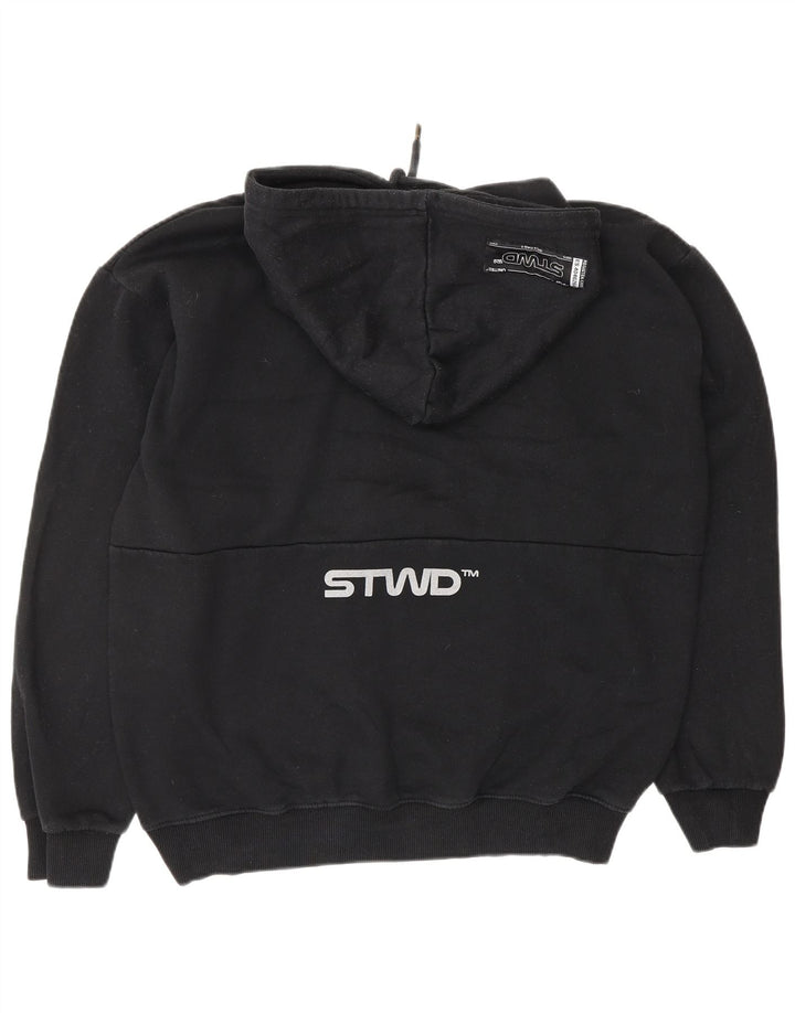 Maglione con cappuccio grafico da uomo PULL & BEAR medio nero