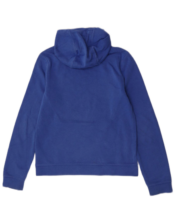 Nike Boys Graphic Hoodie Jumper 12-13 Years Large Blue Cotton