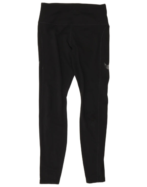 Leggings Nike Dri Fit da donna UK 8 Small Nero Colourblock Poliestere