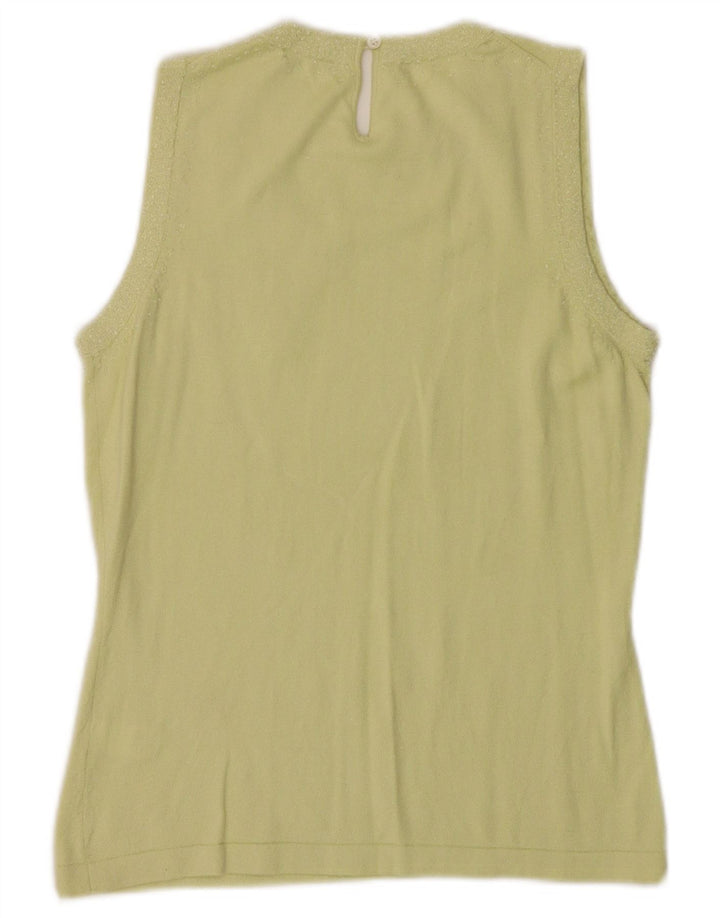 Canotta da donna BANANA REPUBLIC UK 10 piccola seta verde