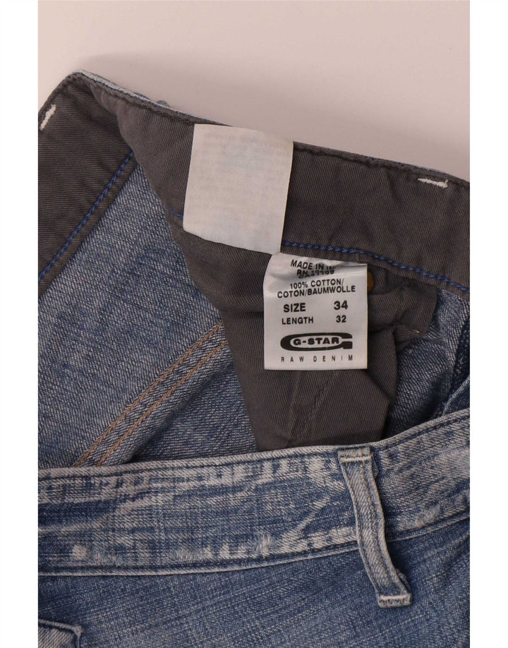 Jeans dritti cargo da uomo G-Star W34 L32 cotone blu