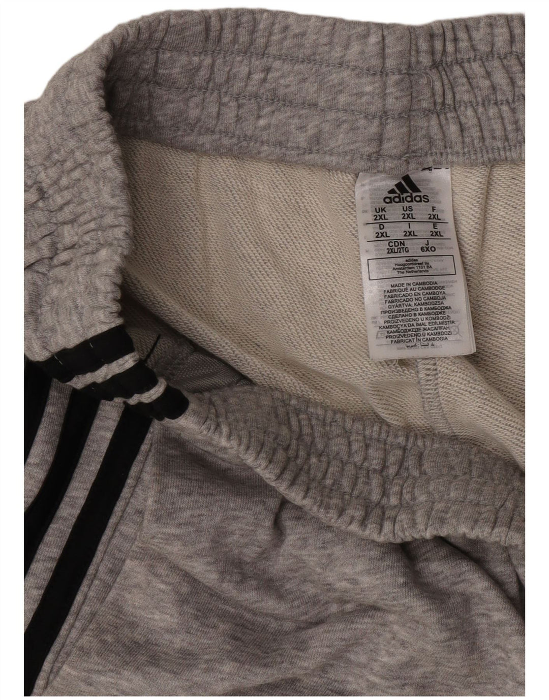 Pantaloncini sportivi da uomo Adidas 2XL cotone grigio