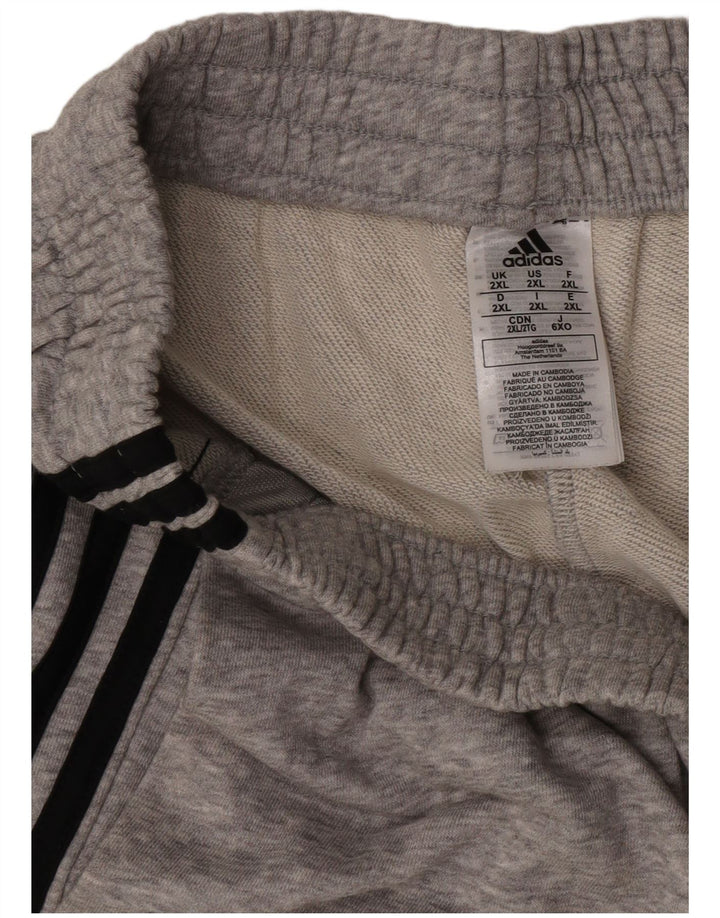 Pantaloncini sportivi da uomo Adidas 2XL cotone grigio