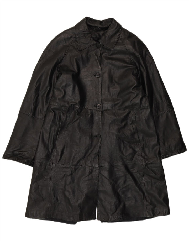 Cappotto in pelle Venezia Donna Olivieri IT 48 XL Pelle Nera