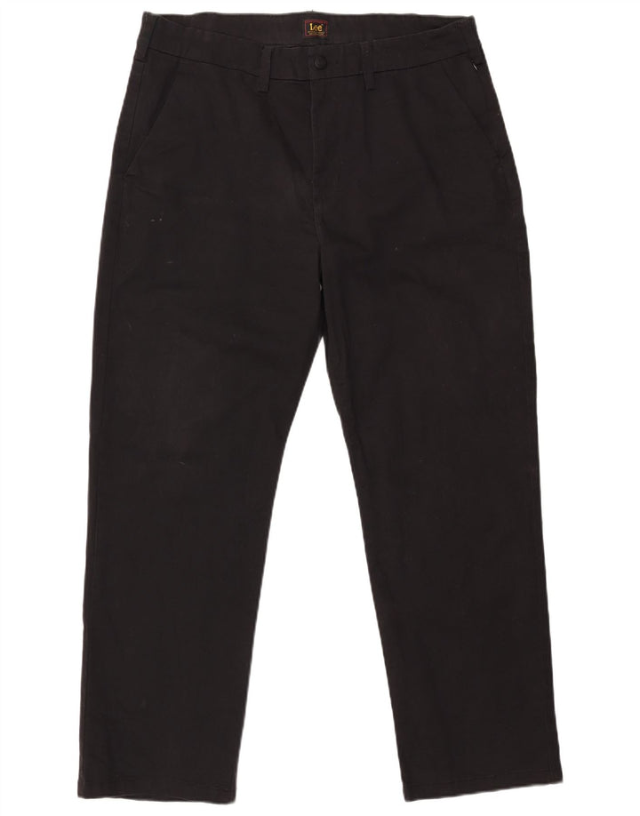 Pantaloni chino dritti da uomo Lee W36 L30 cotone nero