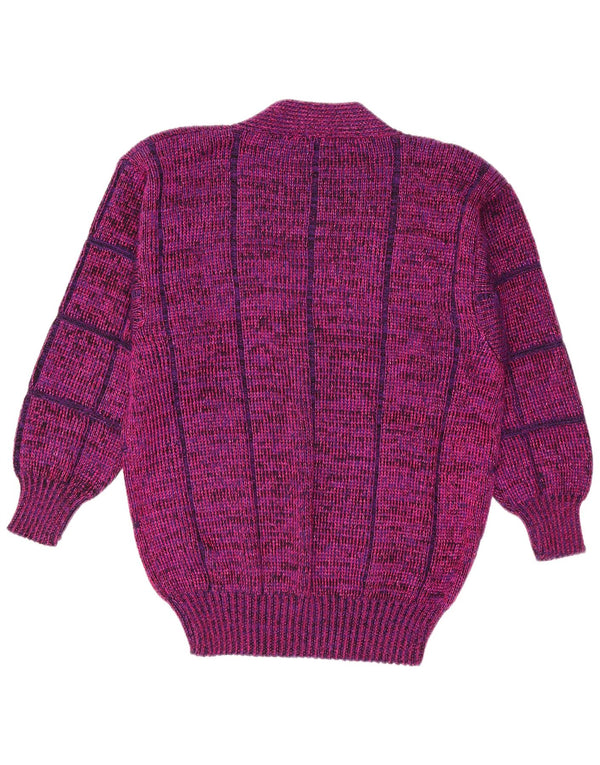 Betty Barclay Womens Longline V-Neck Jumper Sweater IT 44 Medium Purple