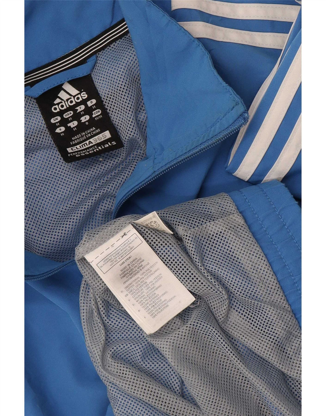 Giacca da ginnastica da uomo Adidas Top Giacca sportiva in poliestere blu medio