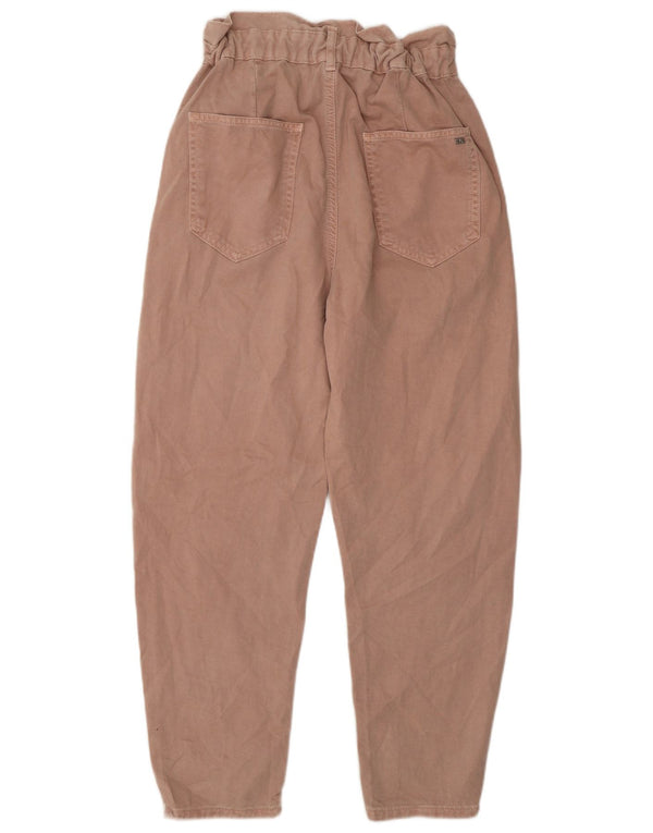 Pantaloni chino affusolati a vita alta da donna Zara EU 36 XS W26 L26 cotone rosa