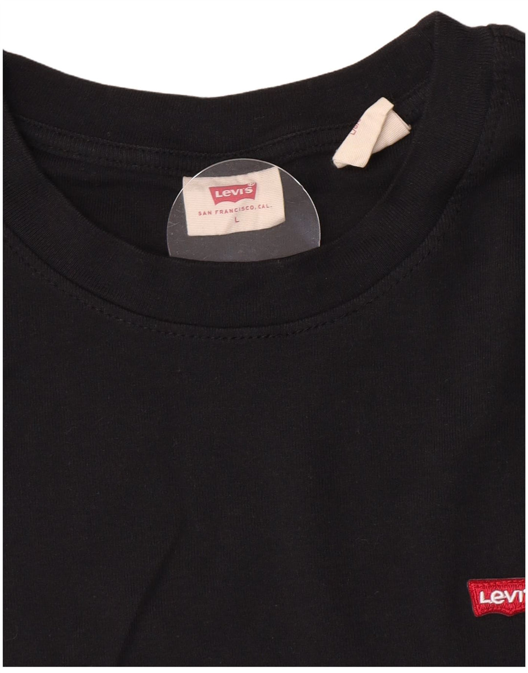 Levi's Top da donna a maniche lunghe UK 14 Large Nero