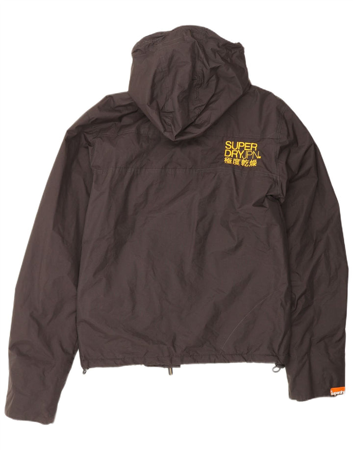 Giacca a vento oversize con cappuccio da donna SUPERDRY UK 10 piccola marrone