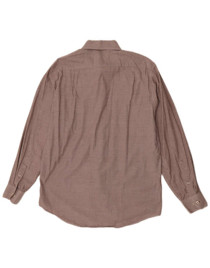 Camicia da uomo Izod in cotone marrone medio