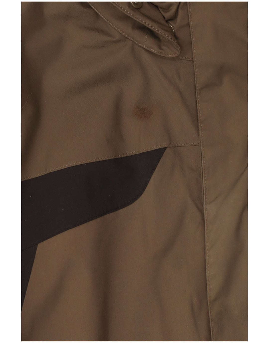 Giacca antipioggia con cappuccio da uomo Jack Wolfskin UK 36/38 Medium Khaki Colourblock