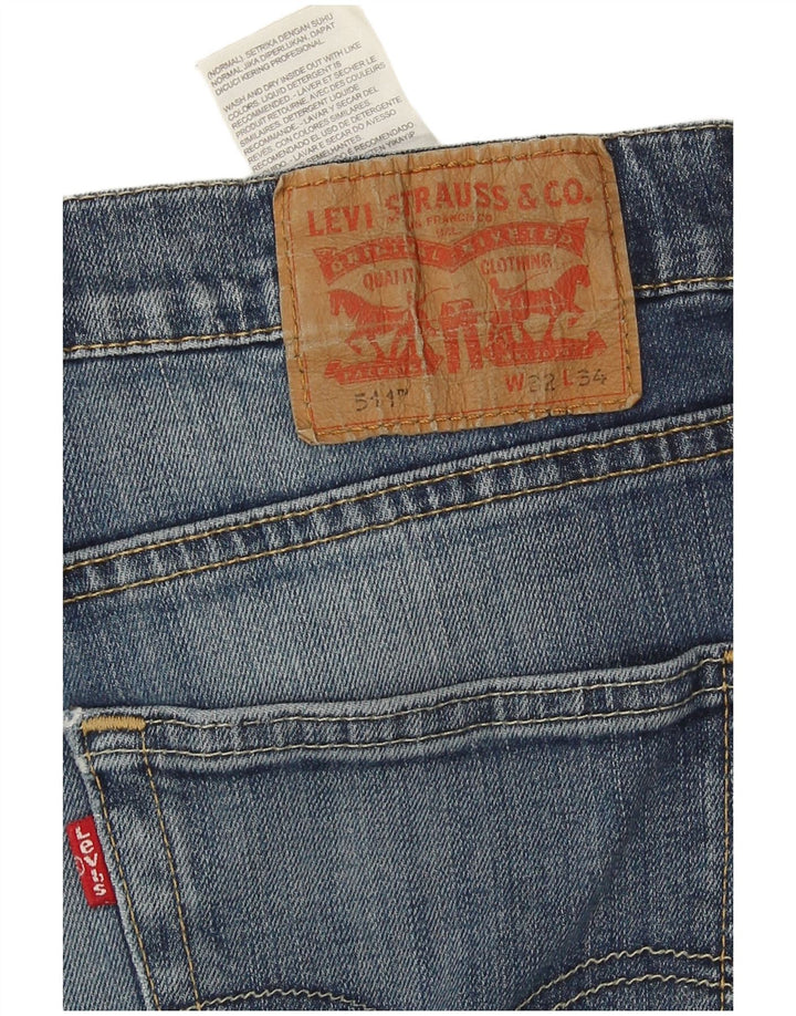 Jeans Levi's Uomo 511 Slim W32 L34 Cotone Blu