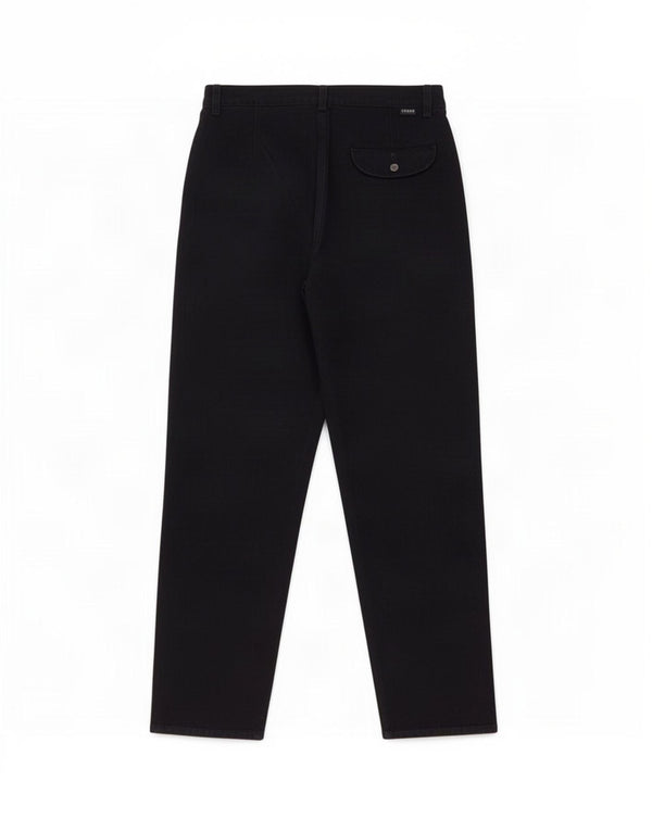 Guess Womens Tapered Casual Trousers W27 L27 Navy Blue Cotton