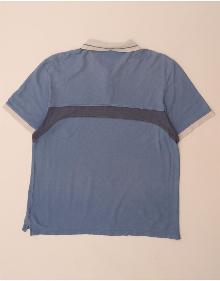 Polo ADIDAS da uomo XL in cotone color block blu