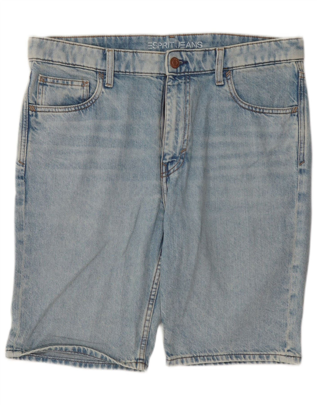 Pantaloncini di jeans da uomo Esprit W33 cotone blu medio