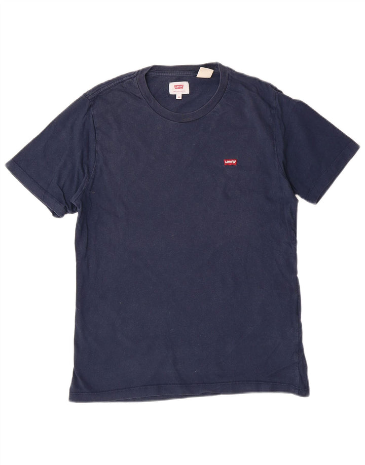 LEVI'S Mens T-Shirt Top XS Navy Blue Cotton