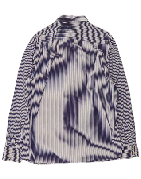 Camicia da uomo Tommy Hilfiger grande cotone a righe blu