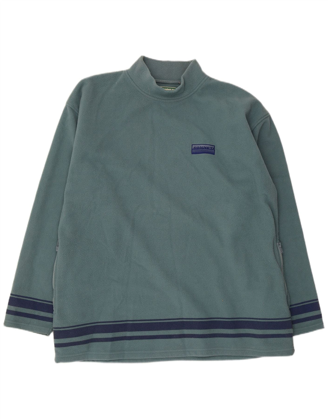 Maglione in pile da uomo SONNETI 4XL Poliestere a righe blu