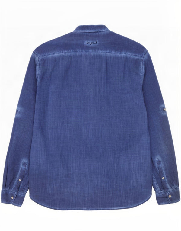 Camicia pullover grafica da uomo Desigual 2XL cotone blu navy