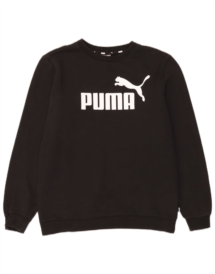 Felpa grafica da ragazzo Puma 15-16 anni in cotone nero