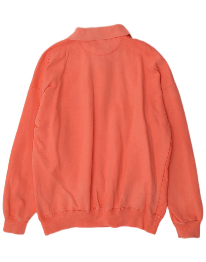 RIFLE Felpa da uomo con collo alto Maglione XL Cotone arancione