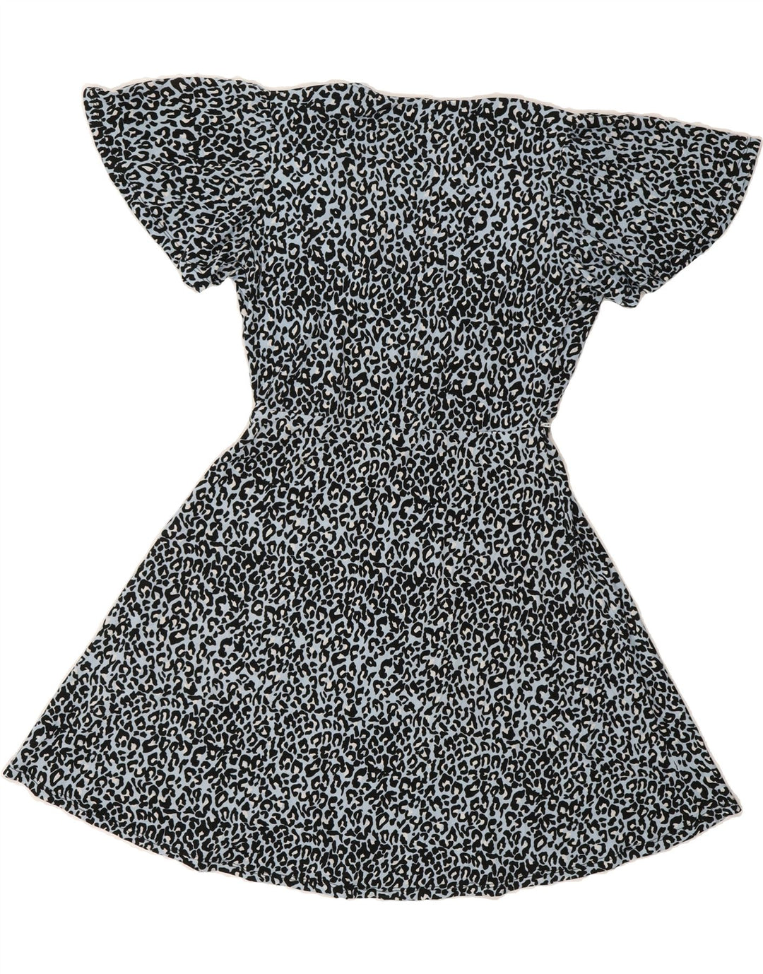 OASIS Womens Wrap Dress UK 10 Small Blue Animal Print Vintage Oasis and Second-Hand Oasis from Messina Hembry 