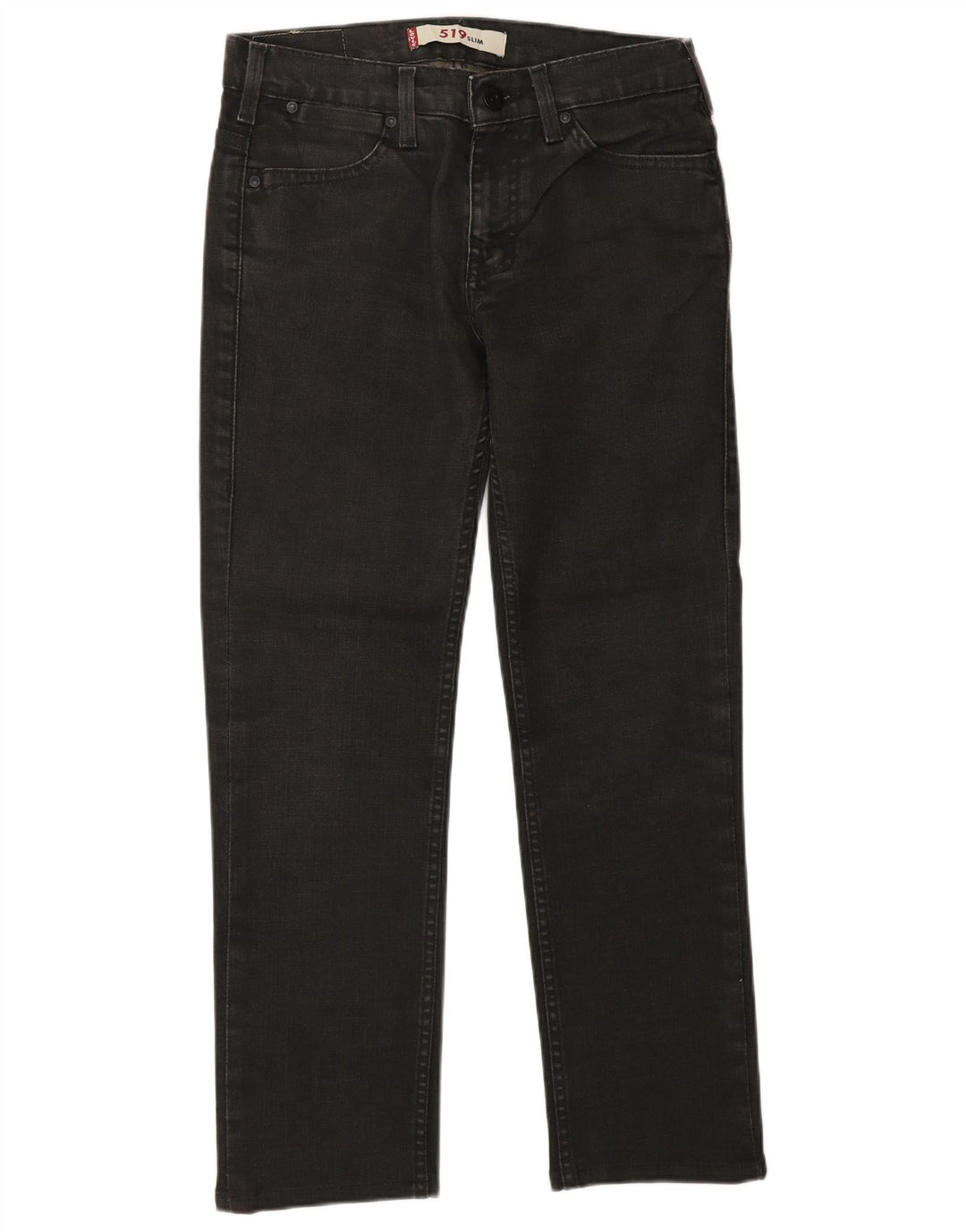 LEVI'S Jeans 519 Slim da Donna W29 L32 Cotone Grigio