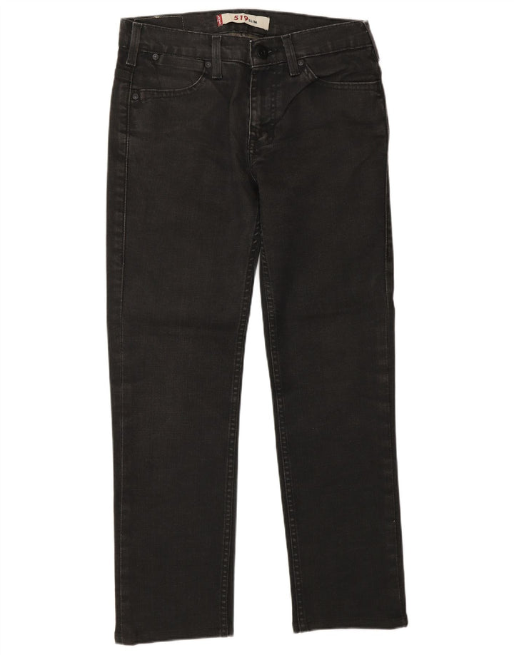 LEVI'S Jeans 519 Slim da Donna W29 L32 Cotone Grigio