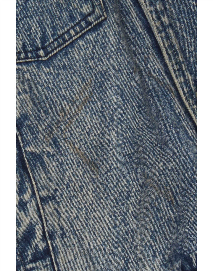 Boxer da uomo giacca di jeans UK 36 piccolo cotone blu