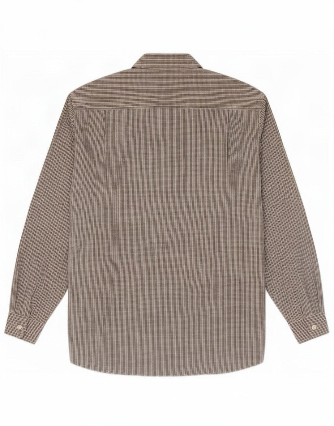 Camicia da uomo Stefanel grande in cotone a quadri beige