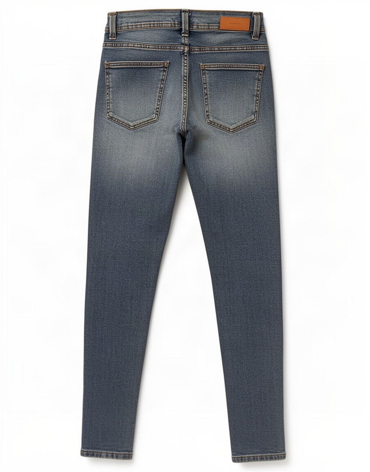 Jeans slim da donna Zara EU 42 Large W32 L30 Blu
