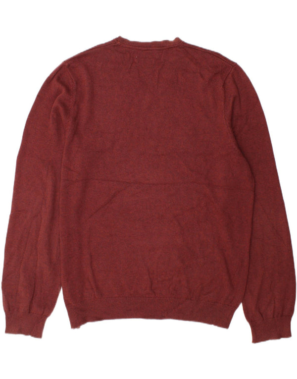 Maglione da uomo con scollo a V Marks & Spencer XL in cotone marrone