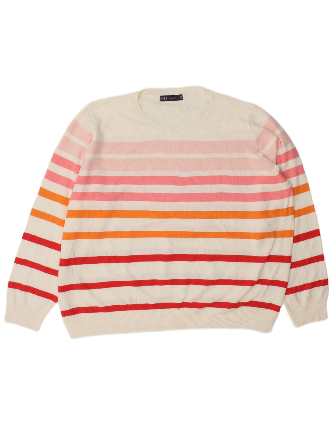 Maglione maglione girocollo da donna Marks & Spencer UK 22 3XL multicolore
