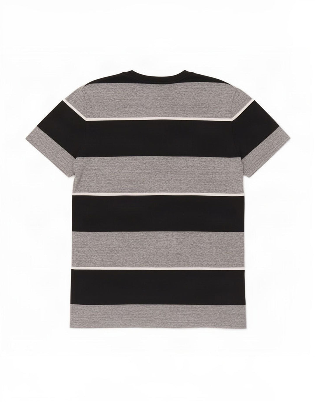 T-shirt da uomo Superdry in cotone a righe grigio medio