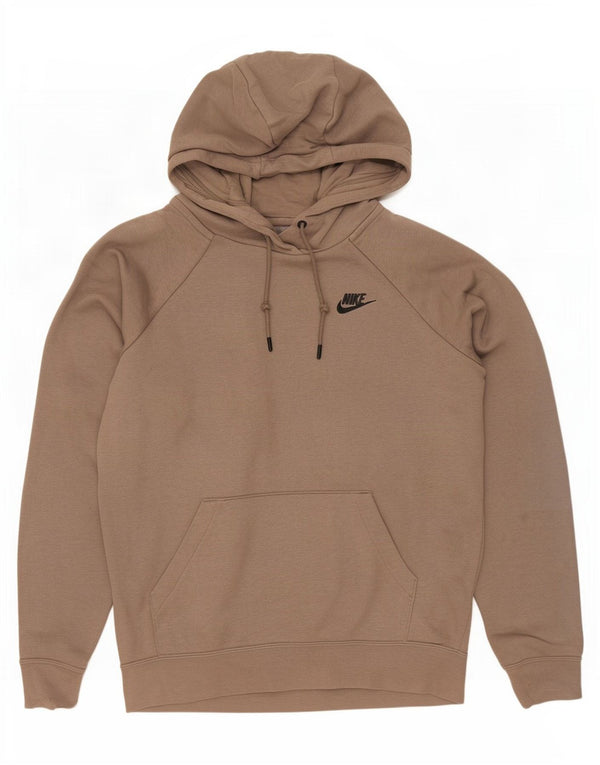 Felpa con cappuccio da uomo Nike Small in cotone marrone