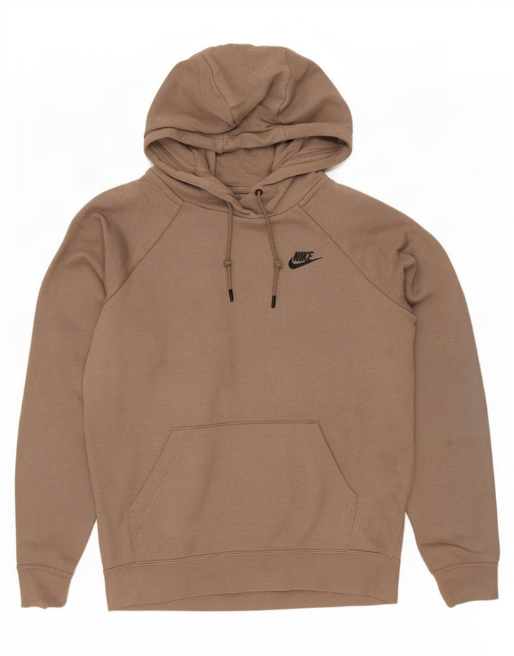 Felpa con cappuccio da uomo Nike Small in cotone marrone