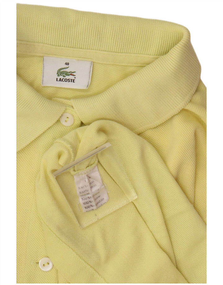 Polo da donna Lacoste taglia 40 cotone giallo medio