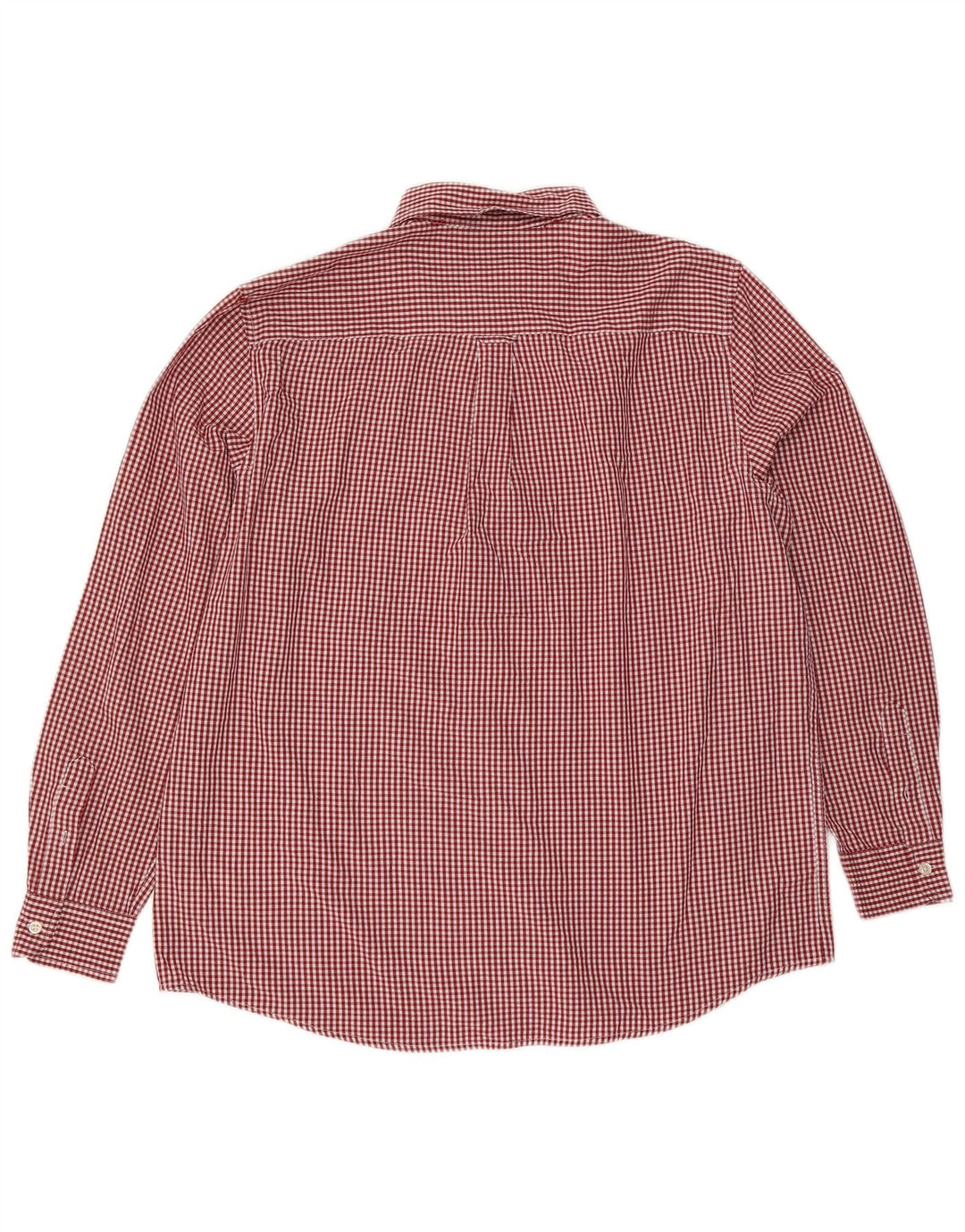 Camicia da uomo Chaps XL in cotone a quadretti rossi