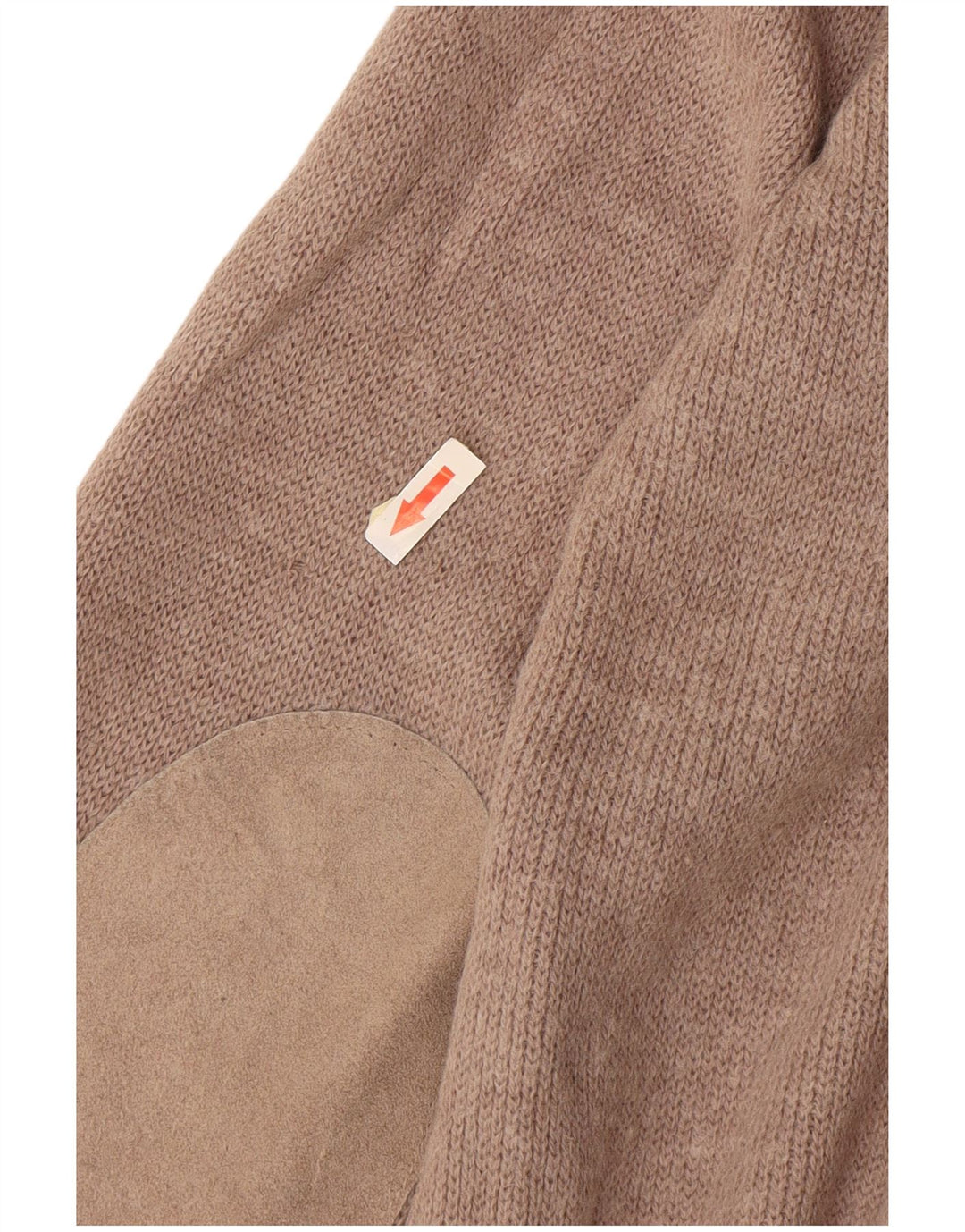 Maglione cardigan da uomo vintage grande marrone screziato