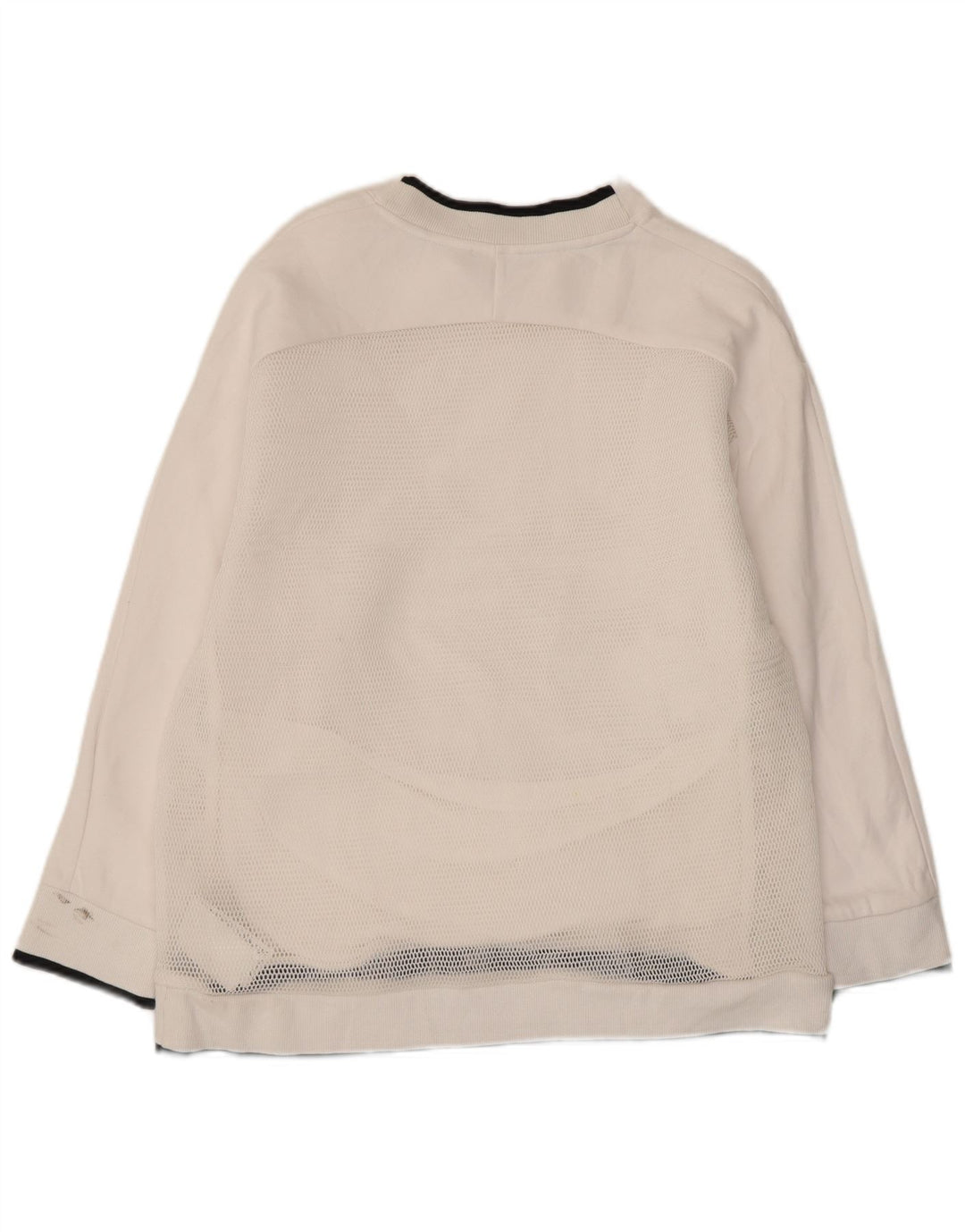 Felpa grafica da donna Puma Jumper UK 10 Small White Cotton