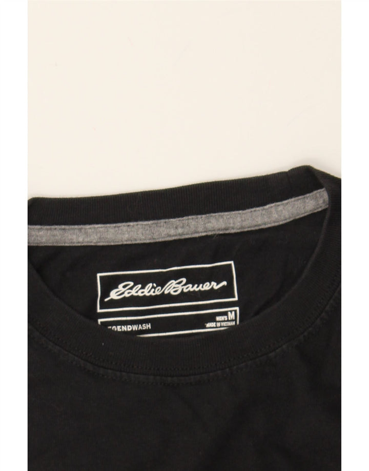 EDDIE BAUER Mens T-Shirt Top Medium Black Vintage Eddie Bauer and Second-Hand Eddie Bauer from Messina Hembry 