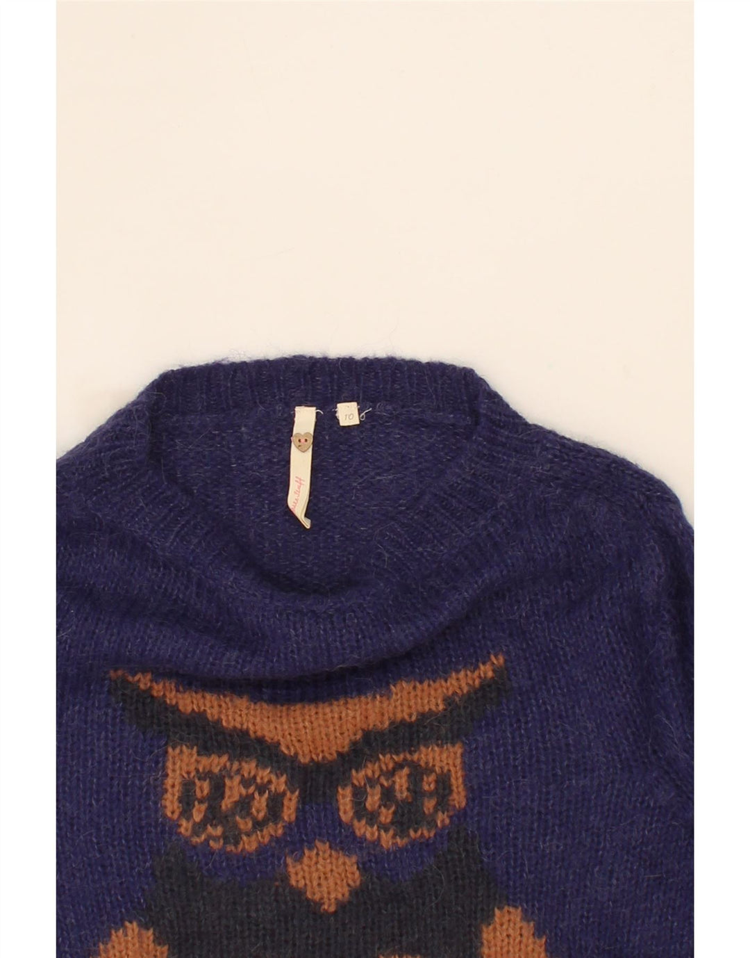 WHITE STUFF Womens Boat Neck Jumper Sweater UK 10 Small Navy Blue Vintage White Stuff and Second-Hand White Stuff from Messina Hembry 
