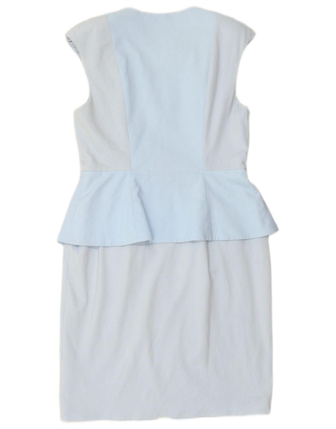 TED BAKER Abito aderente senza maniche da donna taglia 4 grande blu colorblock