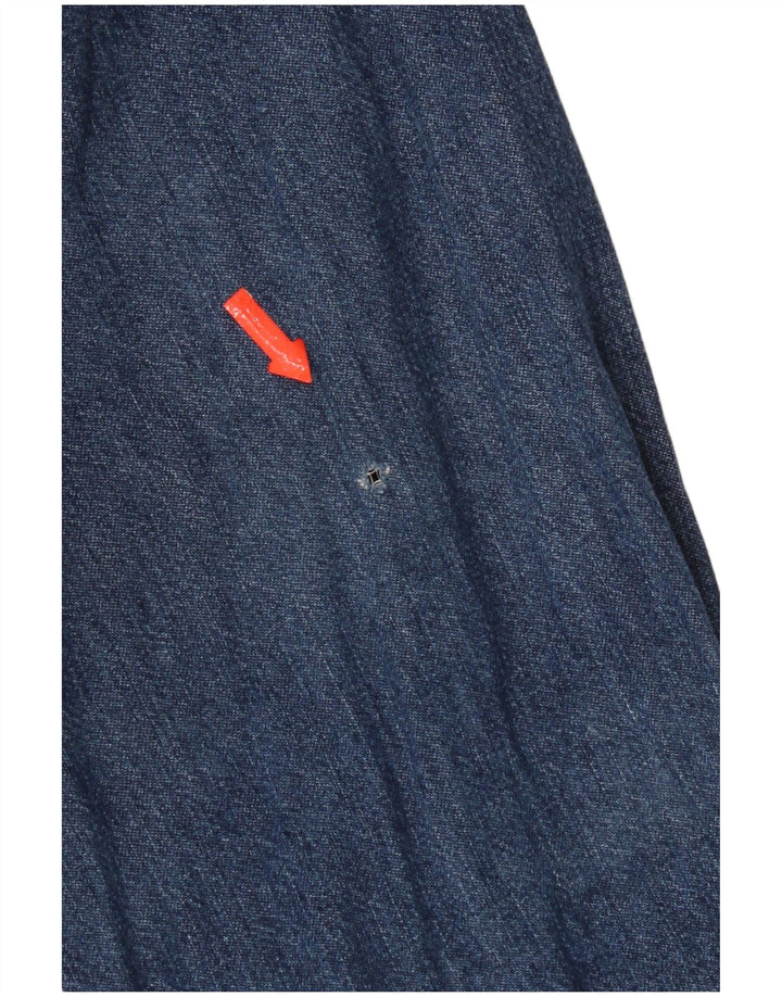 Camicia di jeans da uomo Lee in cotone blu medio